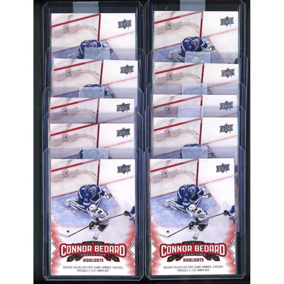 Other - Lot of (10) 23-24 Upper Deck #23  Connor Bedard Collection Rookie Card (RC)